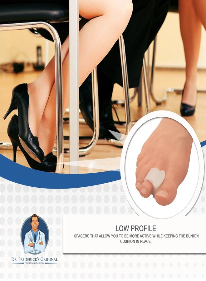 Dr. Frederick's Original Bunion Relief Cushions - 4 ct - Gel Toe Separators for Shoes - Temporary Bunion Corrector for Men & Women - Image 3